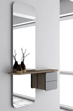 Sale Umage - Entrespejl One More Look - Grå og Eg - Anthracite grey/oak