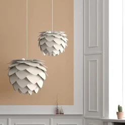 Best Umage - Lampeskærm - Aluvia Pendel - Pearl White - Medium