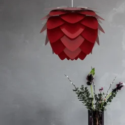 Online Umage - Lampeskærm - Aluvia Pendel - Ruby red - Medium Ø59 cm