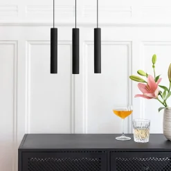 Online Umage - Pendel Lamper Chimes Cluster - 3 stk. - Black oak/Sort eg