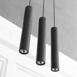 Online Umage - Pendel Lamper Chimes Cluster - 3 stk. - Black oak/Sort eg