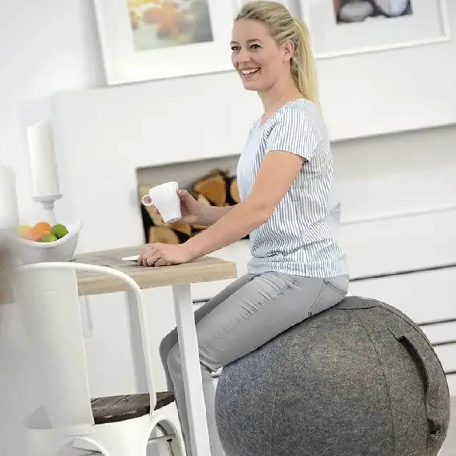 Online Unilux - Ergonomisk Siddebold - ERGO SPHERE Balancebold - Grå