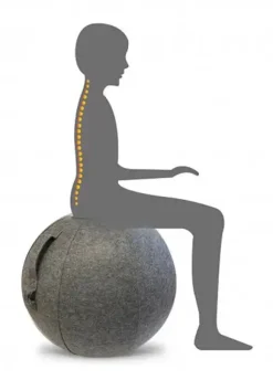 Online Unilux - Ergonomisk Siddebold - ERGO SPHERE Balancebold - Grå