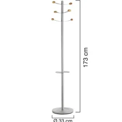 Outlet Unilux - STUMTJENER - BOUQUET - GRÅ/TRÆ - 173 cm