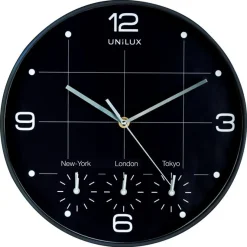 New Unilux - Væg Ur - ON-TIME - Sort