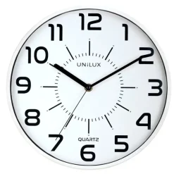 Outlet Unilux - Væg Ur - POP UR - QUARTZ SYSTEM - HVID