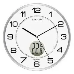 Outlet Unilux - Væg Ur - TEMPUS - Sølv