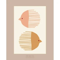 New VISSEVASSE - Bird And Fish - 30x40 cm