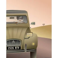 New VISSEVASSE - 2CV Citroën plakat - 50x70 cm