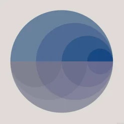 Clearance VISSEVASSE - Gradient blue plakat - 50x50 cm
