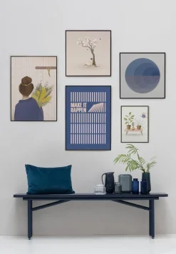 Clearance VISSEVASSE - Gradient blue plakat - 50x50 cm