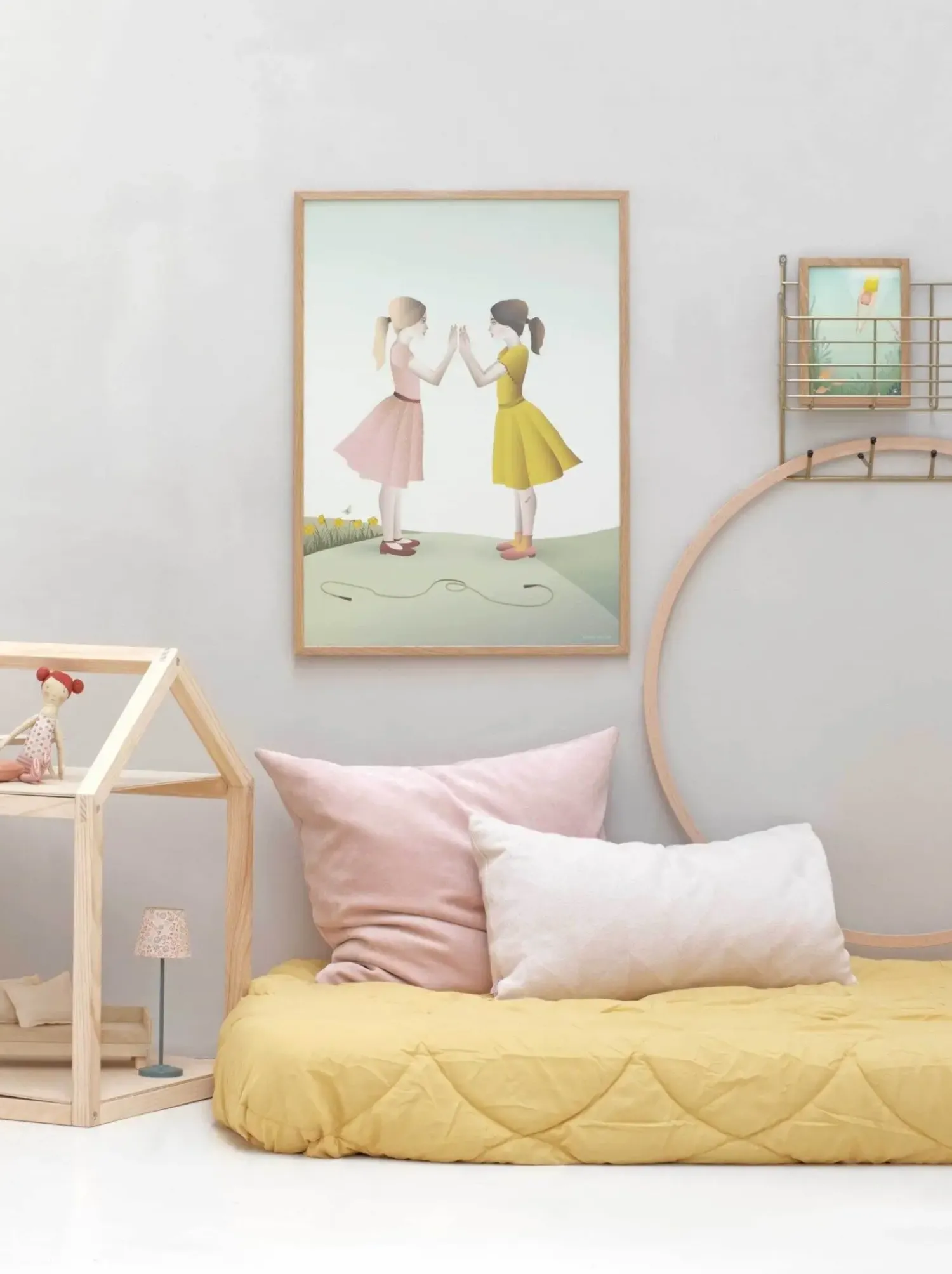 Best VISSEVASSE - Plakat - Hand-Clapping Girls - 50x70 cm