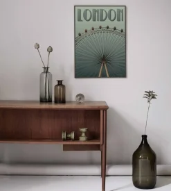 Sale VISSEVASSE plakat - London Eye - 15x21