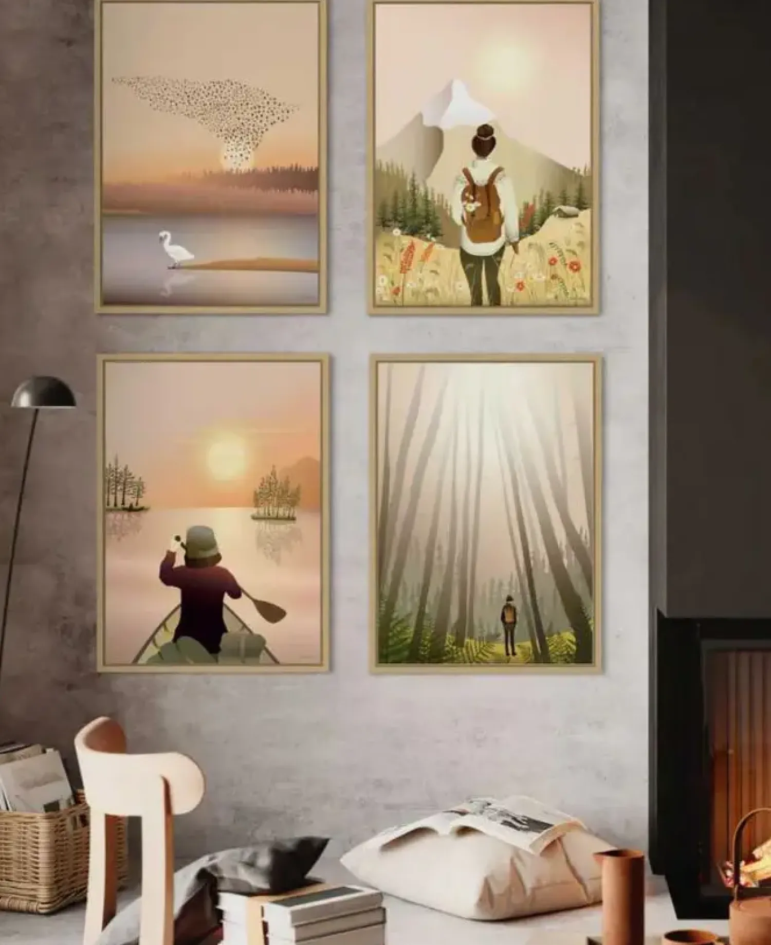 Clearance VISSEVASSE - Ramme til plakat - Eg - 30x40 cm