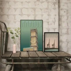 VISSEVASSE - Rådhuset plakat - 50x70 cm