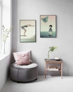 Outlet VISSEVASSE - The Girl With The Butterfly (50x70 cm)