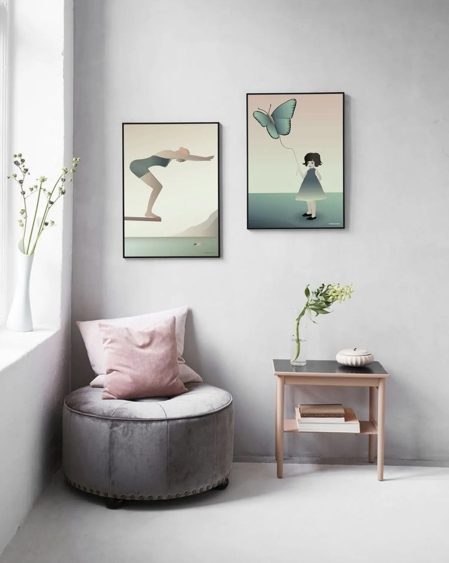 Outlet VISSEVASSE - The Girl With The Butterfly (50x70 cm)