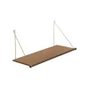 Online We Do Wood - Hylde - Loop Shelf - røget eg/messing