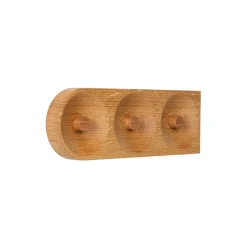 Clearance We Do Wood - Solid Hook, 3 Hooks, Oak
