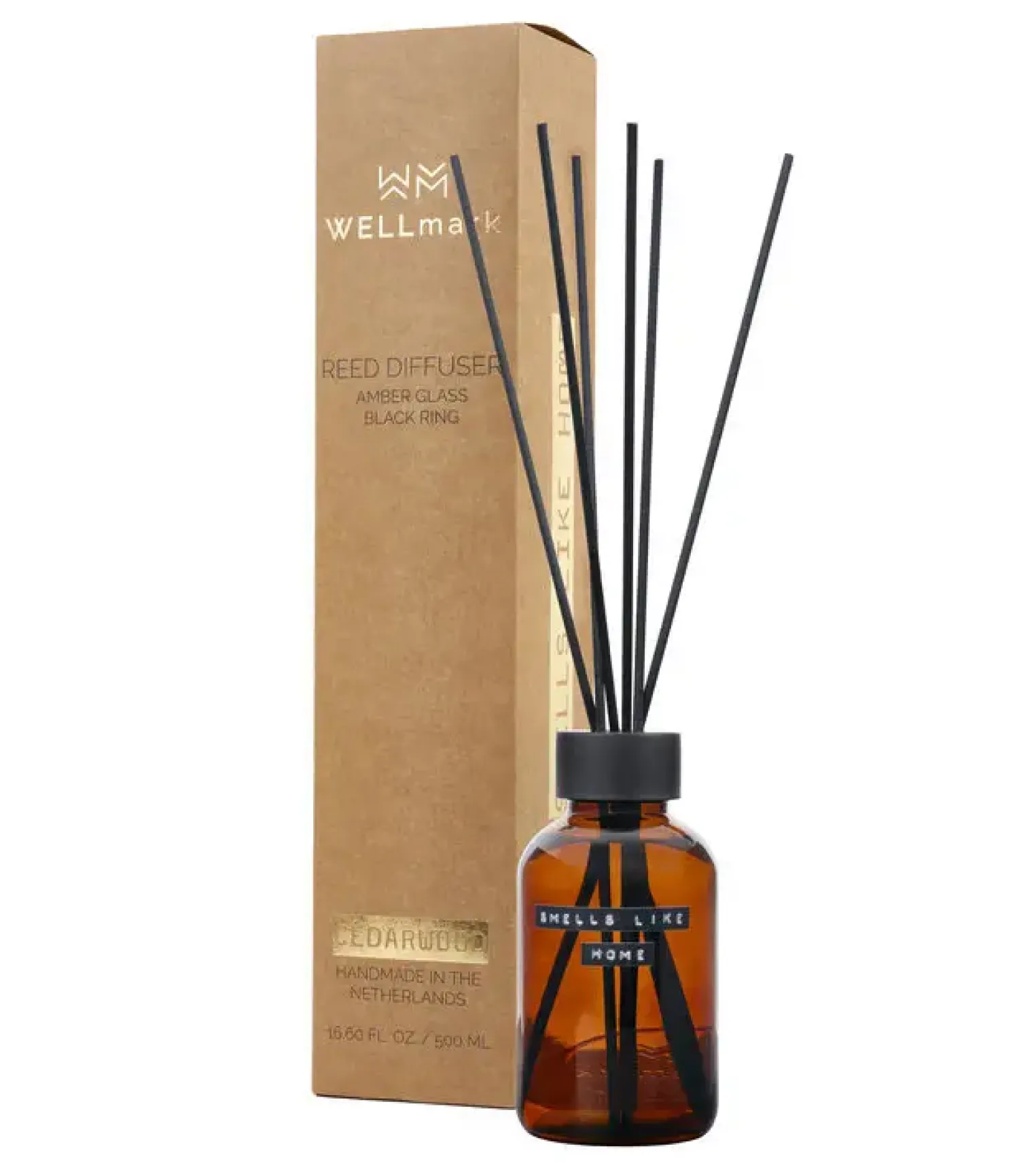 Hot WELLmark - duftpinde - Maxi - amber/black - 500ml - SMELLS LIKE HOME