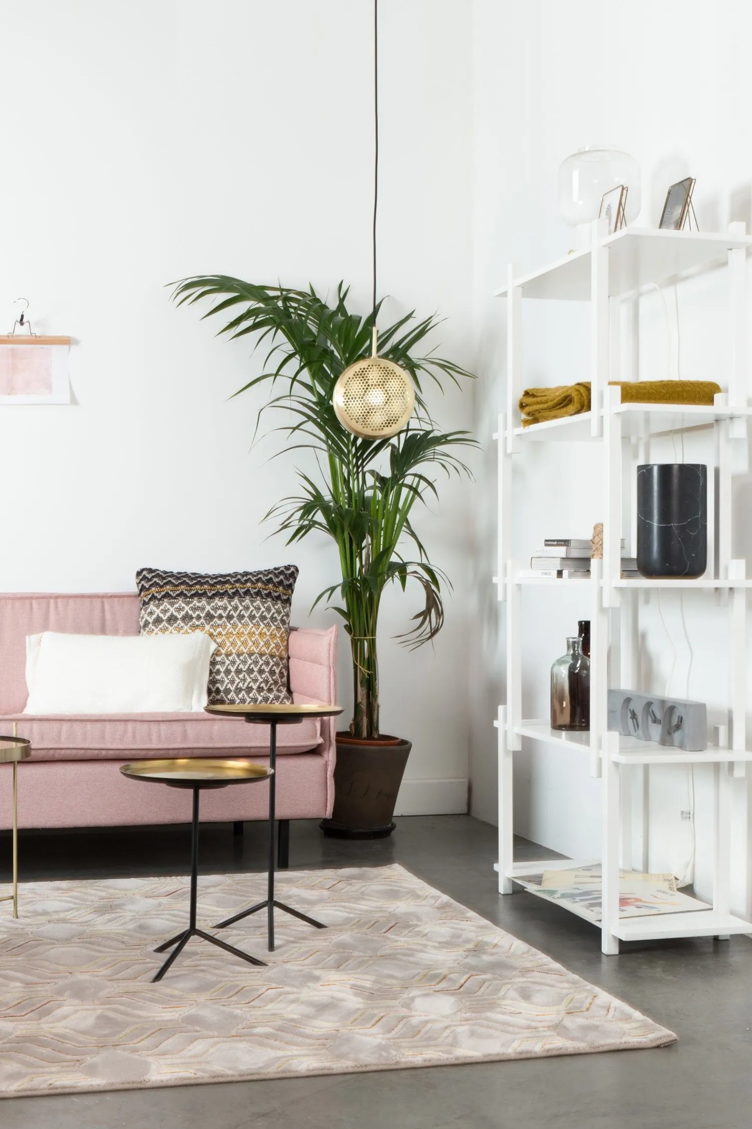 New Zuiver - Pendel lampe GRINGO FLAT messing